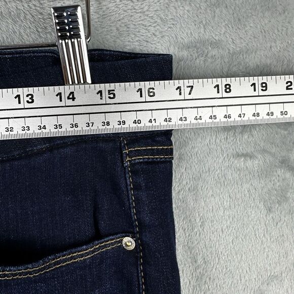 seven 7 tummyless highrise skinny jeans 12 Blue Stretch Denim - Picture 3 of 14